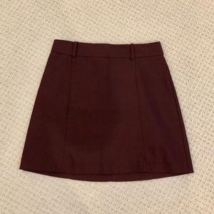 Burgundy Skirt
